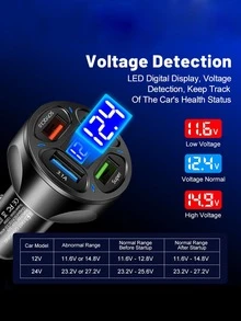 車用電器車載電子配件 - 黑色 - 查看 3