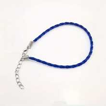 10入組混色PU皮革手環燈芯絨DIY手掌腕帶珠寶吊墜 - 混色十條麻花編織手鍊 - 查看 5