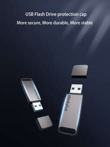 Lenovo 聯想 USB 隨身碟 3.1 32GB 64GB 128GB 筆式驅動器，USB 棒 256GB 高速閃存驅動器防水內存 USB 棒兼容 Android PC Type C - 灰色 - 查看 9
