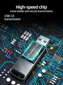 Lenovo 聯想 USB 隨身碟 3.1 32GB 64GB 128GB 筆式驅動器，USB 棒 256GB 高速閃存驅動器防水內存 USB 棒兼容 Android PC Type C - 灰色 - 查看 10