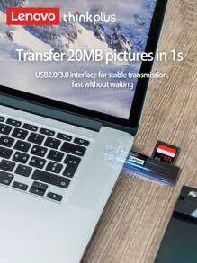 Lenovo SD 讀卡機 2 合 1，雙介面 USB2.0/USB C 記憶卡讀卡機轉接器 - 支援 SD/Micro SD/SDXC/SDHC/MMC/RS-MMC/UHS-I，相容於 MacBook Pro、MacBook Air - USB2.0 - 查看 7