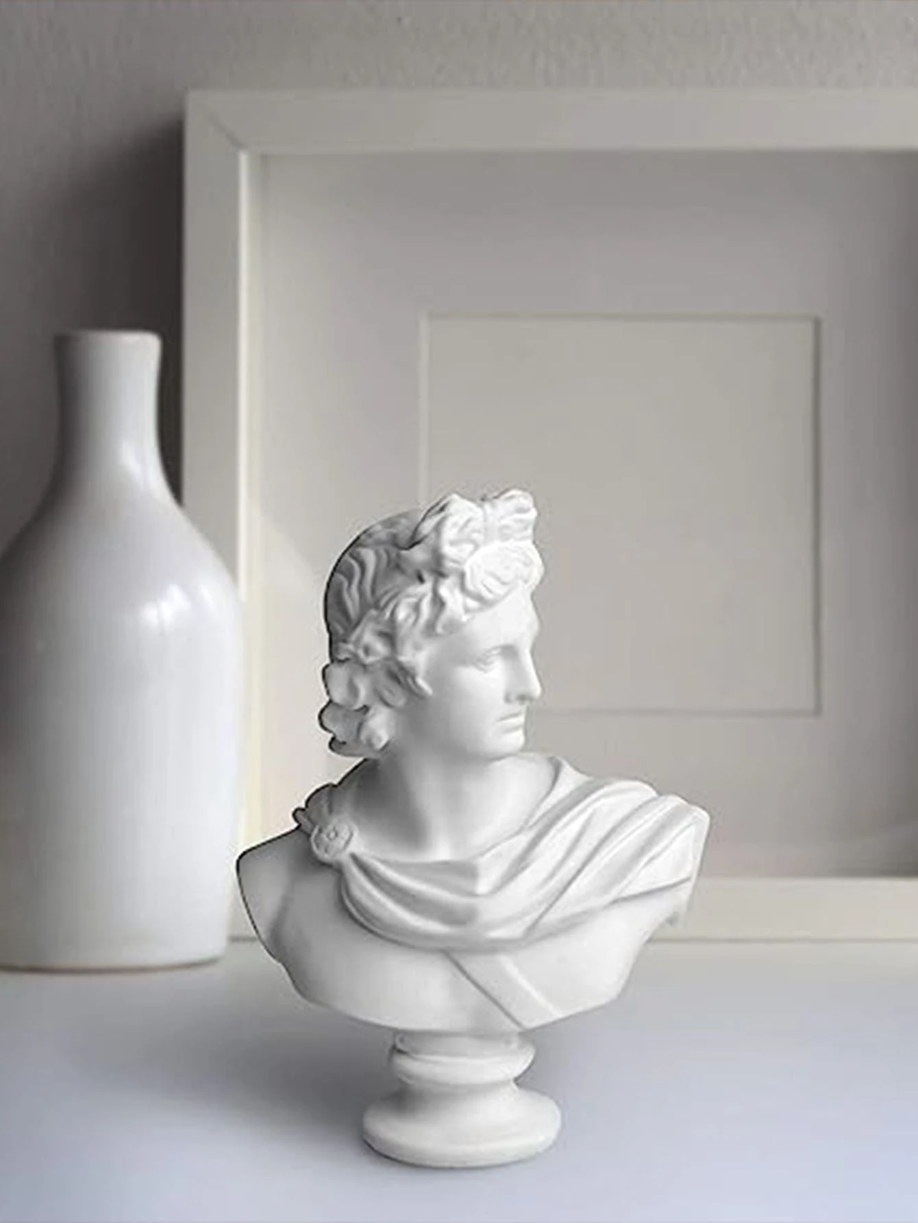 1pc Resin Sculpture Plaster Bust Statue For Living Room Decoration - Multicolor - View 1