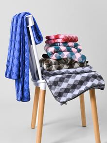 1 条浴巾，多种颜色，简约图案，由涤纶纤维制成，70*140 厘米或手巾 34*75 厘米，吸水速干柔软，适合成人、男女，所有季节，适用于浴室、酒店、健身房、旅行、派对、节日礼物 - 黑與白 - 查看 5