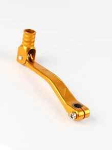 PowerMotor 摩托車配件鋁合金可折疊齒輪變速器三角形越野海灘摩托車改裝金色 - 金色 - 查看 1