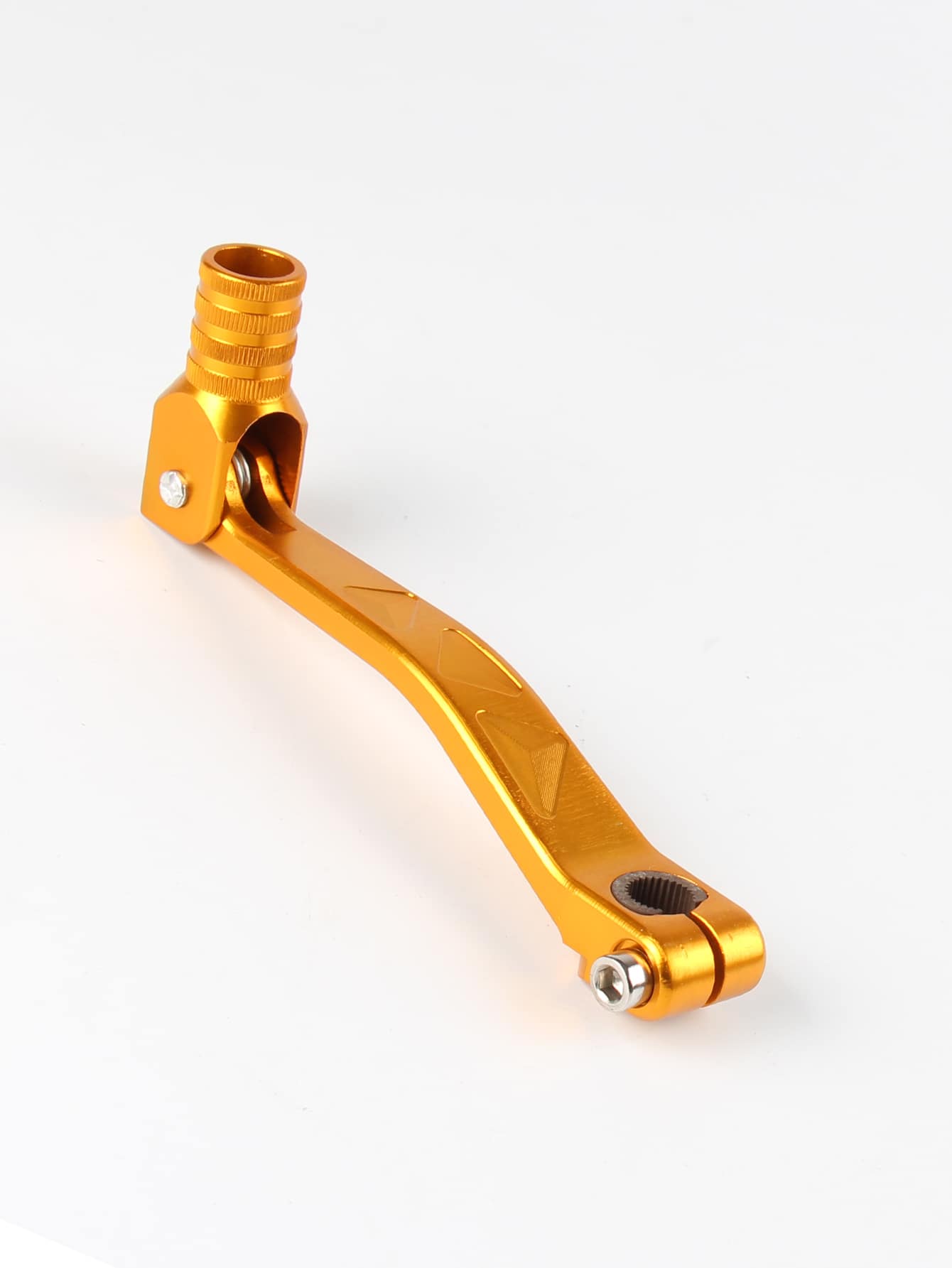 PowerMotor 摩托車配件鋁合金可折疊齒輪變速器三角形越野海灘摩托車改裝金色 - 金色 - 查看 1