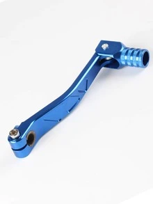PowerMotor Blue Aluminum Motorcycle Gear Shift Lever - Blue - View 3