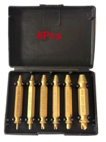 Vỡ Đinh ốc Bộ Đầu đôi Đinh ốc HSS Vỡ Đinh ốc Tốc độ Mũi khoan Công cụ Đối với Vỡ Bolt Để loại bỏ Gia đình Sửa chữa Công cụ - Bạc - Xem 10