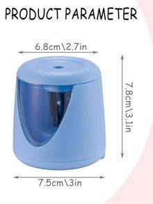 1pc Pink Electric Pencil Sharpener, Battery & Usb Powered, Automatic Sharpening, With Li-ion Battery, Bonus Pencil Lead Included - Pink - View 5