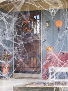White Spider Web Decoration - White - View 6