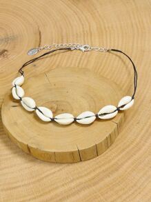 TopHanqi Vòng cổ trang trí vỏ sò - trắng - Xem 2