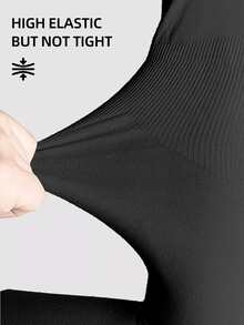 Sun Protective Anti UV Polyester Cooling Arm Sleeve - Black - View 5