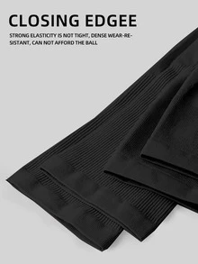 Sun Protective Anti UV Polyester Cooling Arm Sleeve - Black - View 4