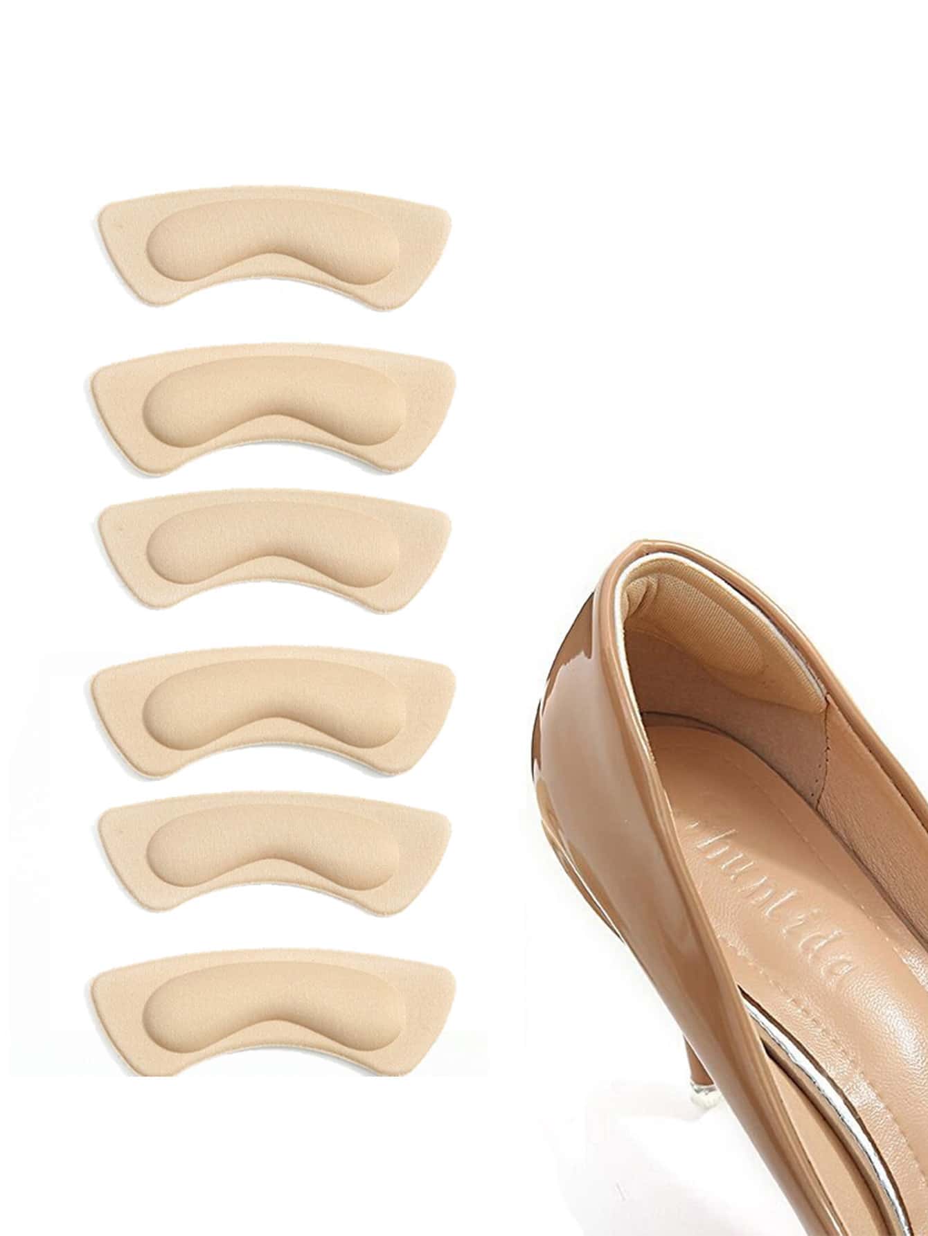 鞋跟防磨墊- 彎月形3對/5對，防止鞋跟磨損和滑動，超柔軟舒適，可調整鞋碼，鞋跟貼紙
