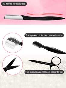 9合1眉毛刷洗成套工具,多用途去角質皮膚護理成套工具,女性,男士,臉部成套工具皮膚護理成套工具 - 黑色 - 查看 4