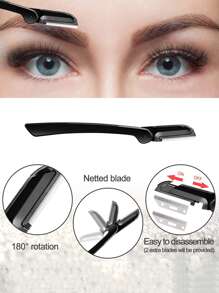 9合1眉毛刷洗成套工具,多用途去角質皮膚護理成套工具,女性,男士,臉部成套工具皮膚護理成套工具 - 黑色 - 查看 7