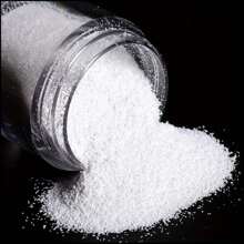 10毫升瓶裝美甲配件白色指甲毛織品粉末狀美甲金屬亮絲指甲片 - 白色 - 查看 2