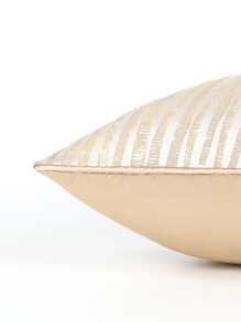 1 件现代简约金色几何图案涤纶提花方形抱枕套，适用于客厅、卧室、办公室，45cm * 45cm、50cm * 50cm、30cm * 50cm，（无枕芯） - 金色 - 查看 7