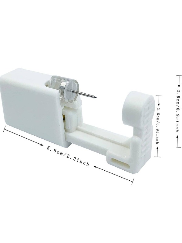 2 Pack Self Ear Piercing Gun Earring Disposable Piercing Kit No Pain