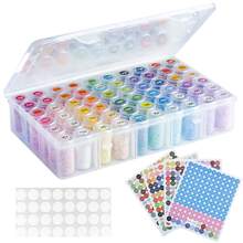 Transparent Plastic Box With 60 Compartments