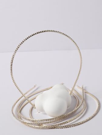 1入組女士時尚全水鑽髮帶帶勵志設計