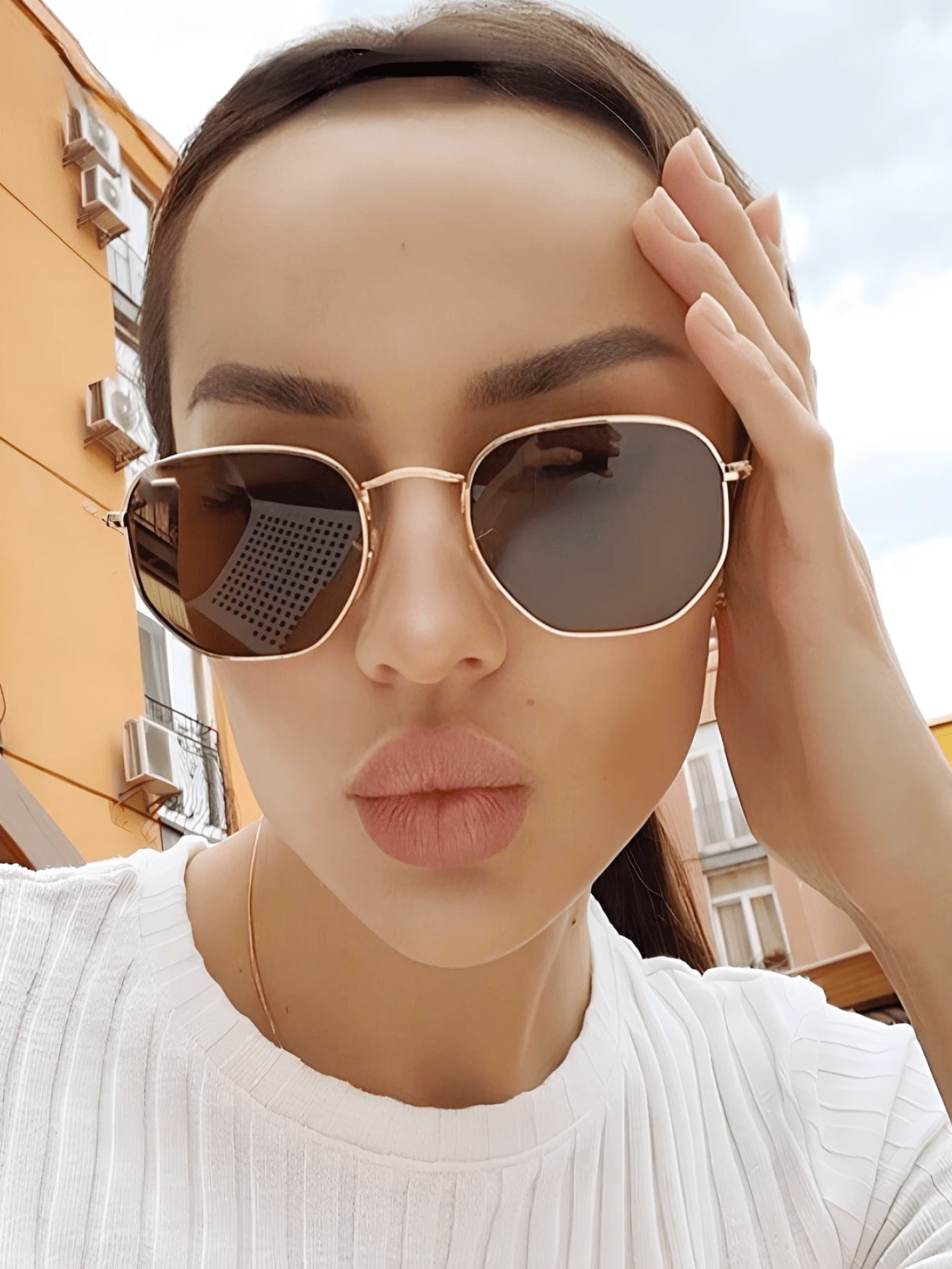 Fashion Glasses Vintage - Coffee Brown - View 1