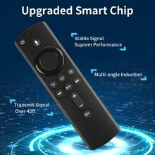 L5b83h語音替換遙控器（第2代）適用於 Fire Tv Stick 4k,第1代 Fire Tv Cube,第2代 Fire Tv Cube,fire Tv Stick 2nd Gen,fire Tv Stick Lite和fire Tv - 黑色 - 查看 6