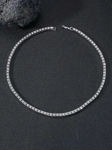 1pc Style Rap Men's Necklace Suitable For Giving Gifts At Parties - Silver - View 2