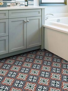 6pcs 20*20cm Self-adhesive Ceramic Tile Sticker - Multicolor - View 1