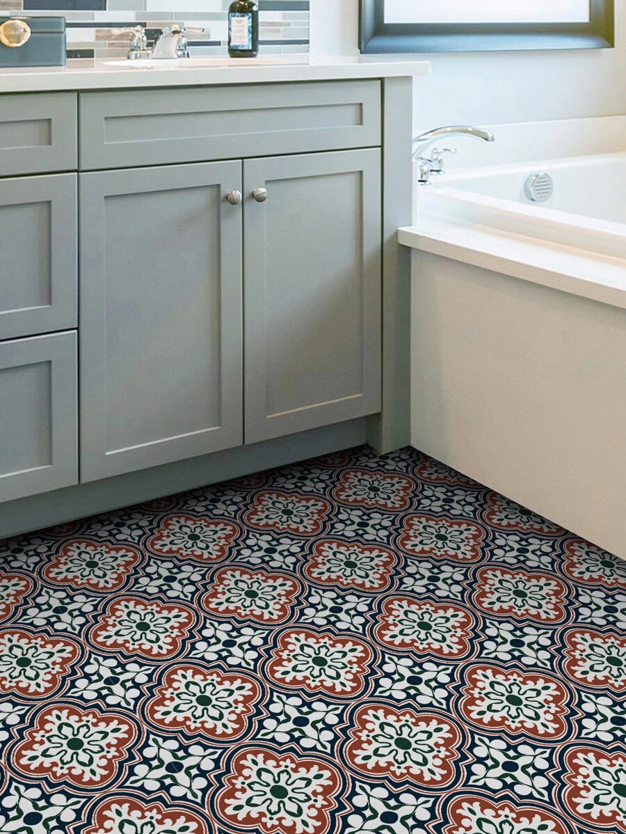 6pcs 20*20cm Self-adhesive Ceramic Tile Sticker - Multicolor - View 1