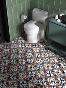 6pcs 20*20cm Self-adhesive Ceramic Tile Sticker - Multicolor - View 2