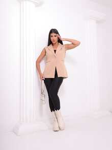 Women Blazers - Màu be - Xem 2