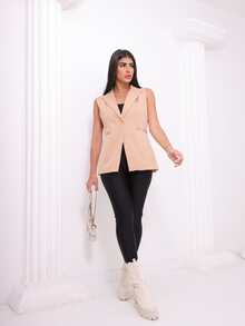 Women Blazers - Màu be - Xem 3