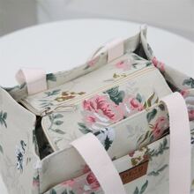 时尚新款铝箔保温饭盒袋，适用于户外野餐，保温手提包午餐袋午餐袋保温午餐袋，适用于午餐盒，午餐容器，适用于旅行、工作、办公室、学校假期、度假、学生、男士、女士、学生、露营、便携式学校午餐盒、多功能野餐包，适用于教师、学生、女士、学校用品、配件包、学校配件、学校用品 - 彩色 - 查看 5