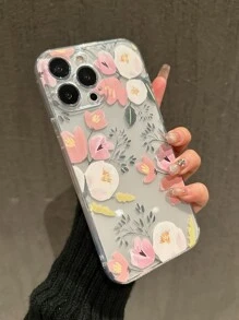 Floral Clear Phone Case - Multicolor - View 2