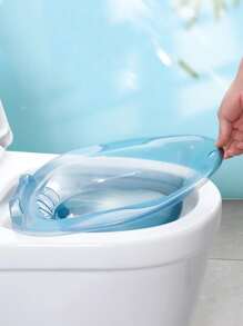 1件透明坐浴缸,附手搖泵,適用於老年人、孕婦、痔瘡患者和產後護理 - 藍色 - 查看 3