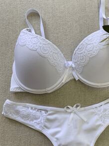 Women Bra & Panty Sets - White - View 2