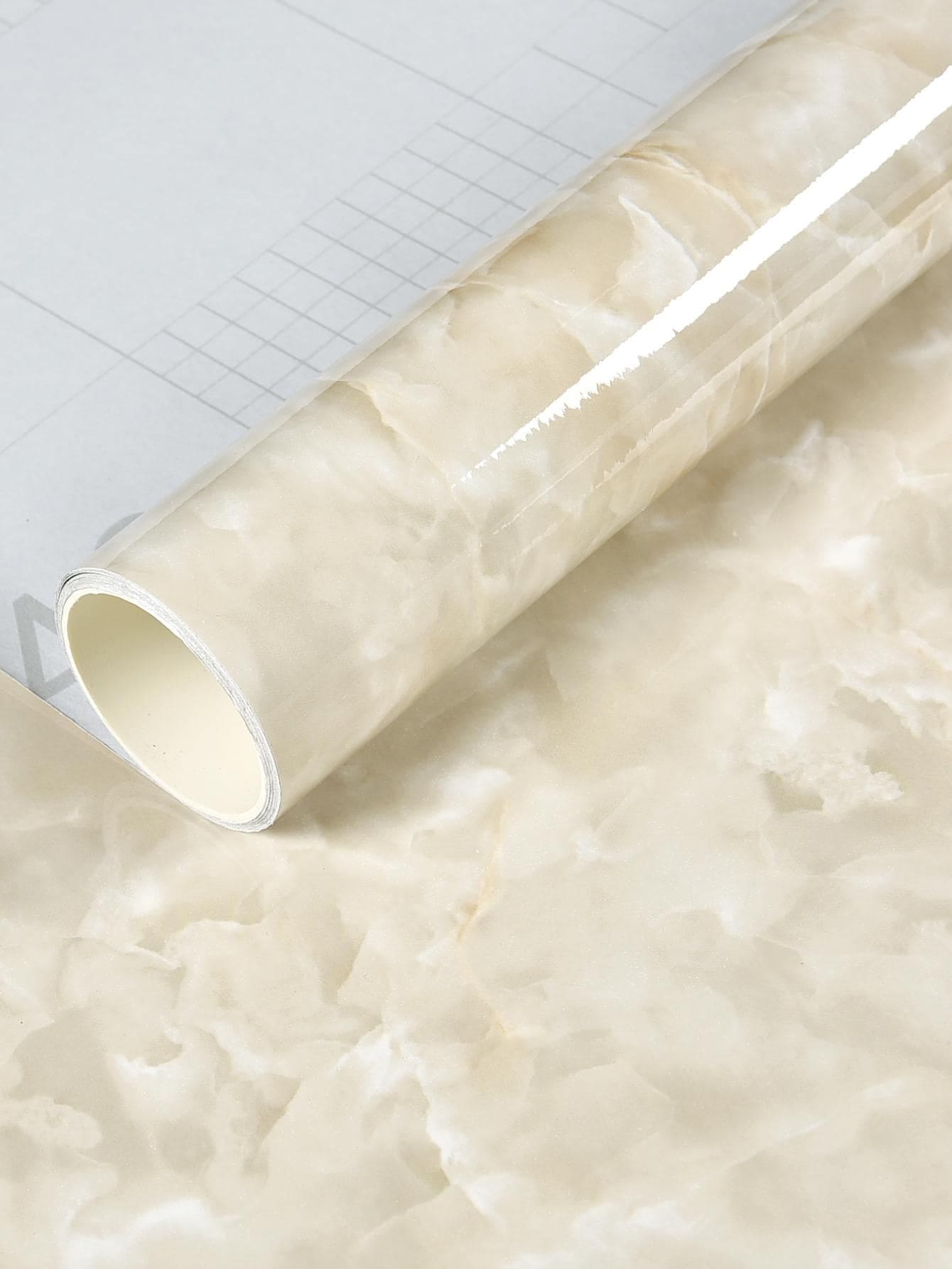 1入組防滑防水宮殿白色大理石貼紙適用於桌子,牆或者家具裝飾用品 - 彩色 - 查看 1