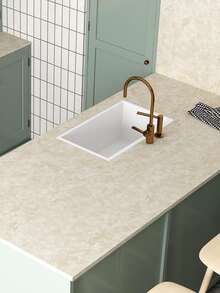 1入組防滑防水宮殿白色大理石貼紙適用於桌子,牆或者家具裝飾用品 - 彩色 - 查看 3