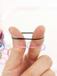 500 件一次性弹性发带，适用于编织和发型设计