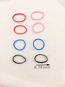 500 件一次性弹性发带，适用于编织和发型设计