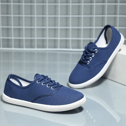 Pantofi de alergat sport ocazional din pânză la modă pentru bărbați și femei, durabili