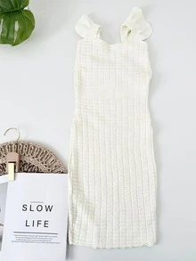 Women Sweater Dresses - 白色 - 查看 8