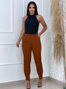 Women Pants - Bronze - View 6