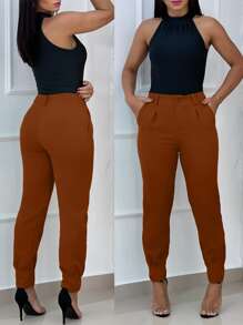 Women Pants - Bronze - View 4