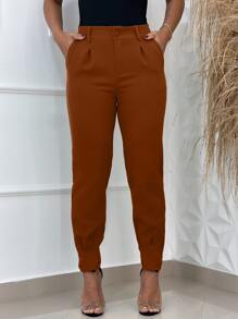 Women Pants - Bronze - View 1