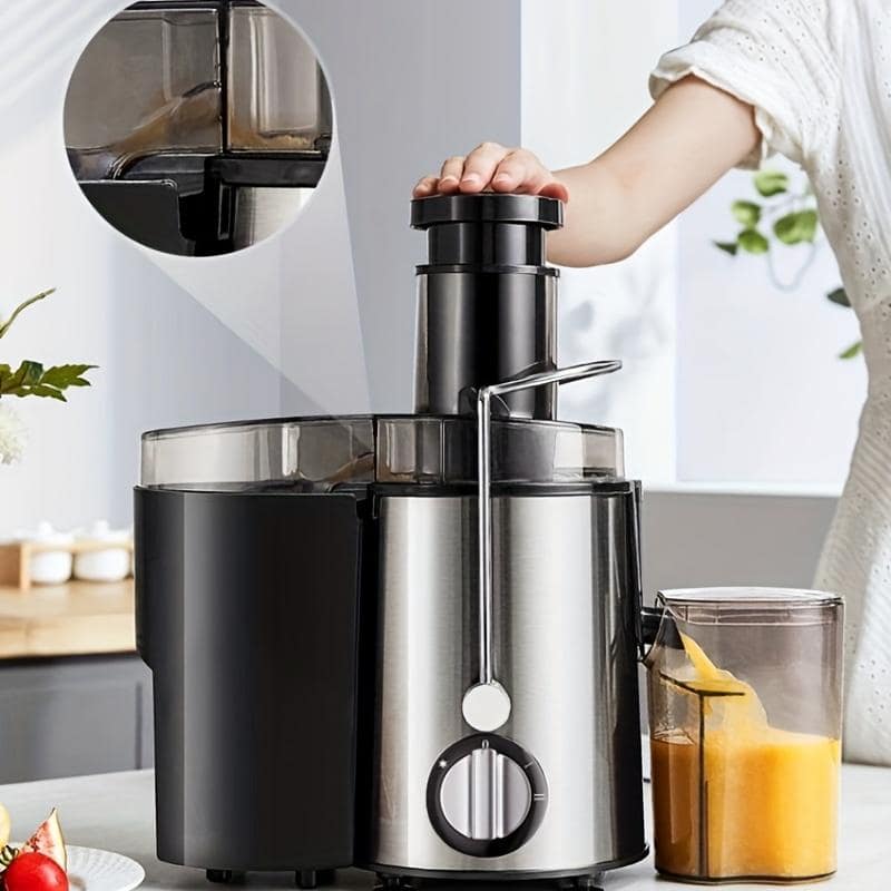 1pc Us Plug Juicer 400ml Large Caliber, Easy To Clean Juicer, Slag