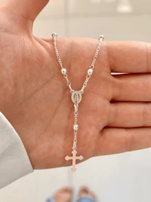 Pulseira Terço Bolinha Prata 925 Legitima