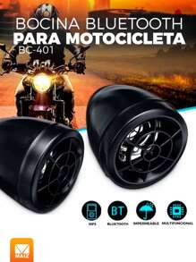 Bocina Bluetooth para Motocicleta. - Negro - Ver 2