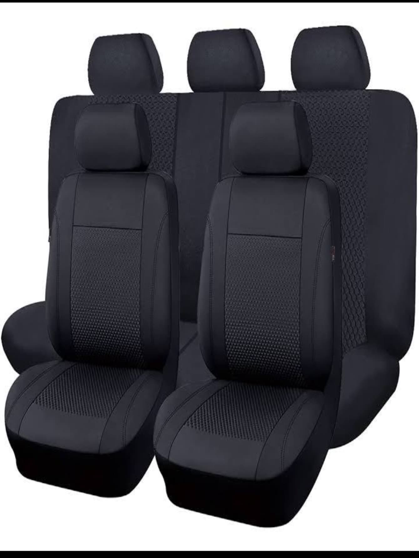 Fundas de Asientos para Autos Universales - Negro - Ver 1