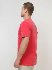 Men T-Shirts - 紅色 - 查看 2